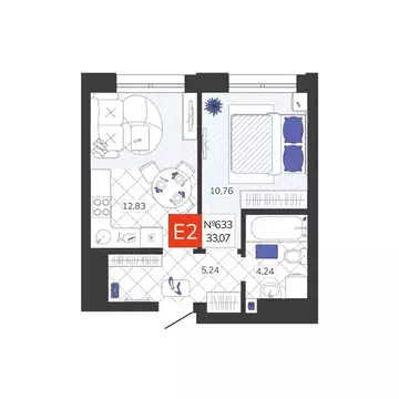 1-к кв. Тульская область, Тула Мясново мкр, Желания жилой комплекс ...