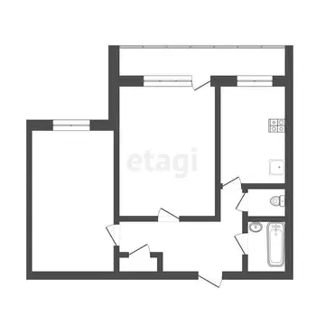 2-комнатная квартира: Ковров, улица Шмидта, 9 (47.2 м)