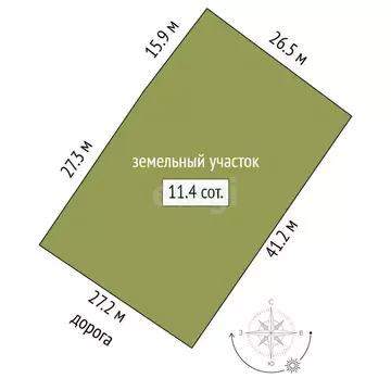 Участок в Лозовое, СТ Урожай-2 (11.36 м)