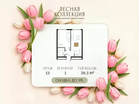 1-к кв. Московская область, Химки Лесная Коллекция жилой комплекс ...