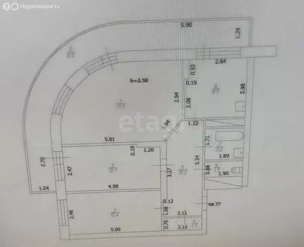 3-комнатная квартира: Казань, Чистопольская улица, 14 (71.7 м)