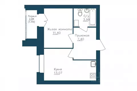 1-к кв. Вологодская область, Череповец 107-й мкр, ГринВилль жилой ...
