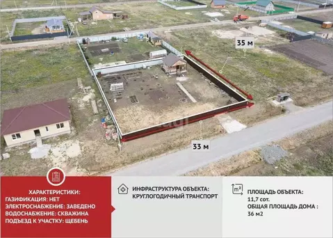 Дом в Тюменская область, Тюменский район, д. Малиновка, Малиновка кп  ...