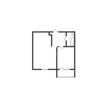 1-комнатная квартира: Губкин, Белгородская улица, 468В (30.5 м)