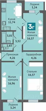 2-к кв. Марий Эл, Медведево городское поселение, Медведево пгт ул. ...