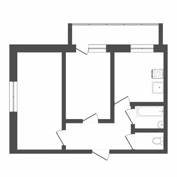 2-комнатная квартира: Тюмень, Заречный проезд, 14 (53.6 м)