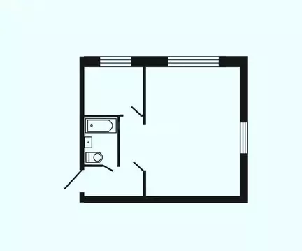 1-комнатная квартира: Бакал, улица Трегубенковых, 1 (30.9 м)