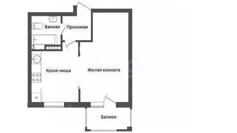 Студия Краснодарский край, Краснодар ул. Лиссабонская, 80к1 (31.8 м)