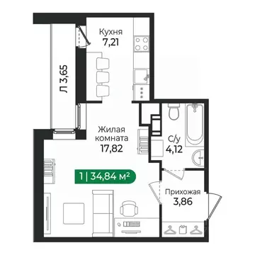 1-к кв. Ленинградская область, Сертолово Всеволожский район, Сертолово ...