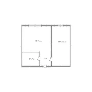1-комнатная квартира: Махачкала, проспект Насрутдинова, 57 (55.1 м)