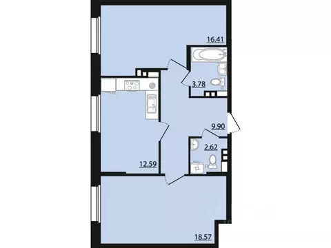 2-к кв. Воронежская область, Рамонский район, Яменское с/пос, пос. ...