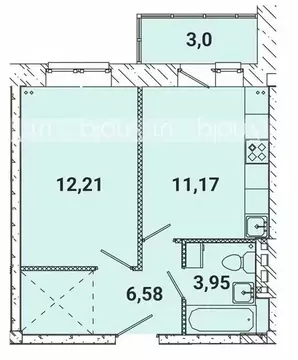 1-к кв. Иркутская область, Иркутский муниципальный округ, пос. ...
