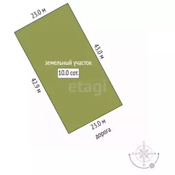 Участок в Томская область, Томский район, с. Корнилово, Красная горка ...