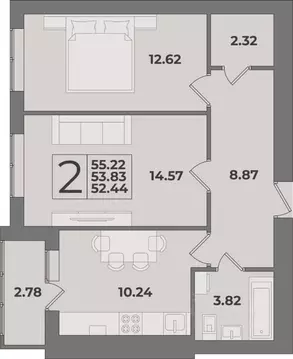 2-к кв. Калининградская область, Калининград Суздальская ул., 15 ...