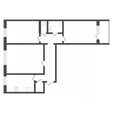 3-к кв. Тюменская область, Тюмень ул. 30 лет Победы, 96 (64.2 м)