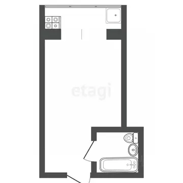 Студия Тюменская область, Тюмень Шаимский проезд, 9 (13.0 м)