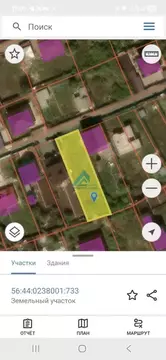 Участок в Оренбургская область, Оренбург Водник СТ, ул. Прямая (7.0 ...