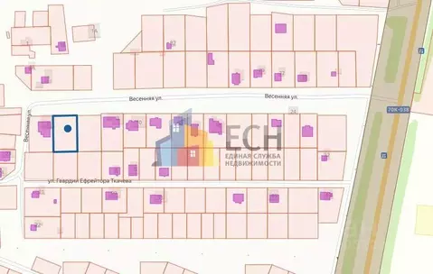 Участок в Тульская область, Щекино Весенняя ул. (16.65 сот.)