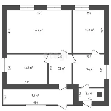 Дом в Ембаево, Спортивная улица (1354 м)
