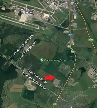 Участок в Санкт-Петербург Пулковский Меридиан муниципальный округ,  ...