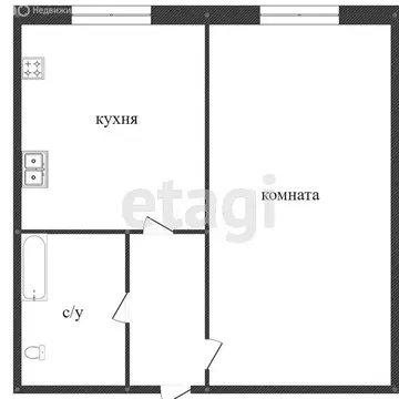 1-комнатная квартира: Ярославль, улица Труфанова, 6к2 (29.9 м)