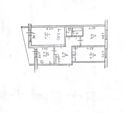 3-к кв. Приморский край, Лесозаводск Пушкинская ул., 46 (66.0 м)