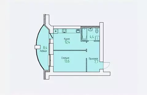 1-к кв. Кировская область, Киров Полевая ул., 11 (42.3 м)