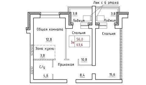 3-к кв. Новосибирская область, Новосибирский район, Мичуринский ...