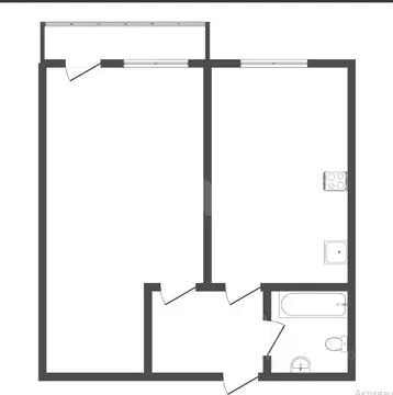 1-к кв. Воронежская область, Воронеж Тепличная ул., 6 (35.6 м)