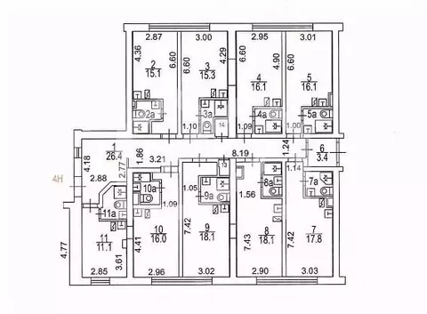 Помещение свободного назначения в Москва ул. Антонова-Овсеенко, 4 (210 ...