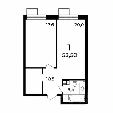 1-к кв. Нижегородская область, Нижний Новгород ул. Воровского, 8 (53.3 ...