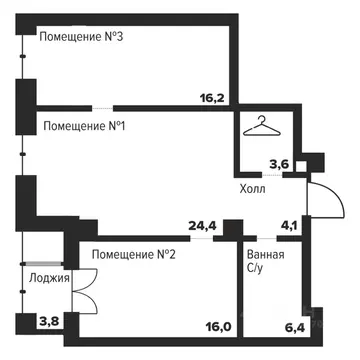 2-к кв. Челябинская область, Челябинск ул. Труда, 157А (70.6 м)