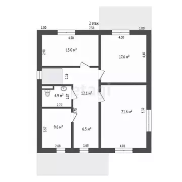 Дом в Башкортостан, Стерлитамакский район, Отрадовский сельсовет, д. ...