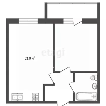 1-к кв. Вологодская область, Вологда Осановский проезд, 14 (41.5 м)
