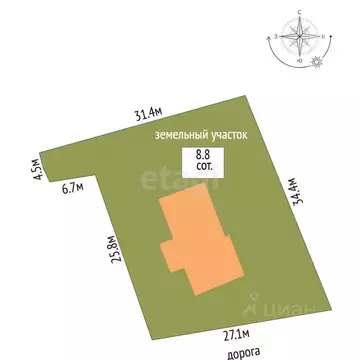 Дом в Саха (Якутия), Якутск ул. Можайского, 79 (107 м)