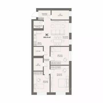 3-к кв. Челябинская область, Сосновский муниципальный округ, Поселок ...