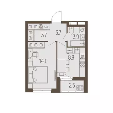 1-к кв. Пермский край, Пермь Подлесная ул., 55А (35.5 м)