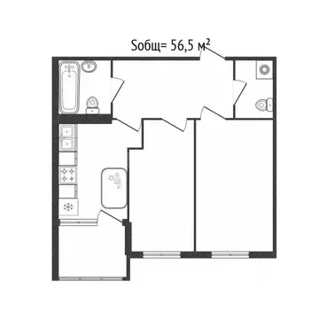 2-к кв. Брянская область, Брянск ул. Горбатова, 24 (60.1 м)