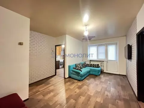 2-к кв. Нижегородская область, Нижний Новгород ул. Нартова, 15 (43.7 ...