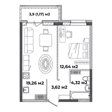 1-к кв. Ярославская область, Ярославль ул. Старая Костромская, 4 ...