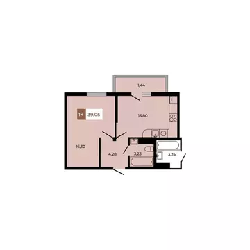 1-к кв. Ростовская область, Аксайский район, Щепкинское с/пос, пос. ...