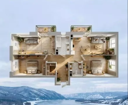 Свободной планировки кв. Иркутская область, Иркутск Дальневосточная ...