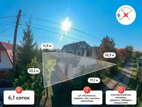 Участок в Тюменская область, Тюменский муниципальный округ, Калинка ...