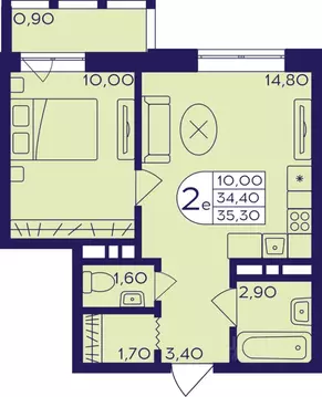 2-к кв. Московская область, Балашиха Железнодорожный мкр, Центр-2 мкр, ...