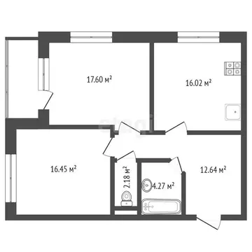2-комнатная квартира: Ярославль, улица Менделеева, 10 (73.5 м)