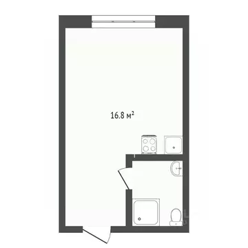 1-к кв. Коми, Сыктывкар ул. Катаева, 45 (17.3 м)