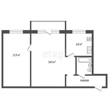 2-комнатная квартира: Челябинск, улица Марченко, 19В (46.2 м)