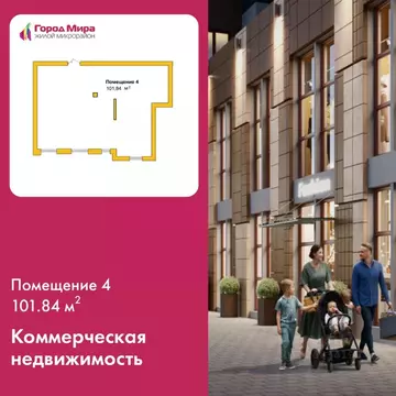 Офис в Крым, Симферополь Город Мира жилой комплекс (102 м)