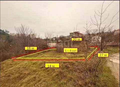 Участок в Крым, Ялта ул. Имени Джафера Сейдамета, 2 (4.0 сот.)