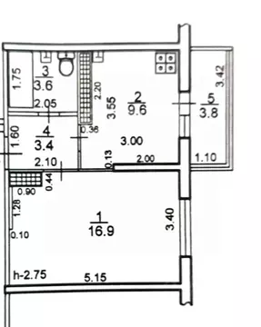 1-к кв. Краснодарский край, Новороссийск ул. Бориса Пупко, 3 (34.0 м)